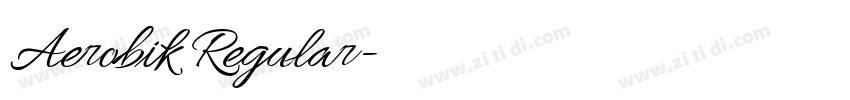 Aerobik Regular字体转换
